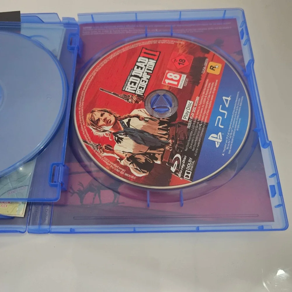 Rockstar Games Red Dead Redemption II 2 PS4 PlayStation 4 Two Disc Set with Map